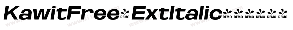 KawitFree-ExtItalic字体转换
