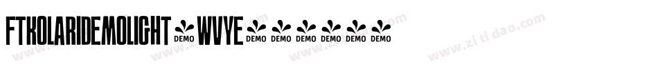 FtKolariDemoLight-WVyE字体转换