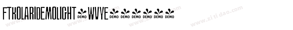 FtKolariDemoLight-WVyE字体转换