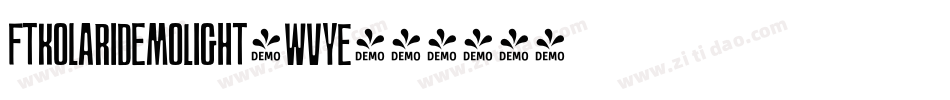 FtKolariDemoLight-WVyE字体转换