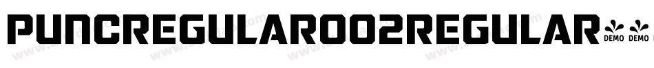 puncregular002regular字体字体转换
