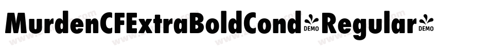 MurdenCFExtraBoldCond-Regular字体转换