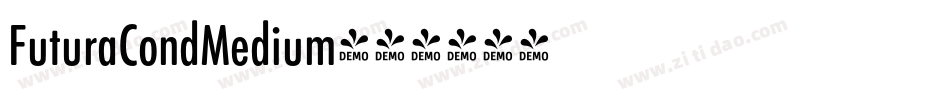 FuturaCondMedium字体转换