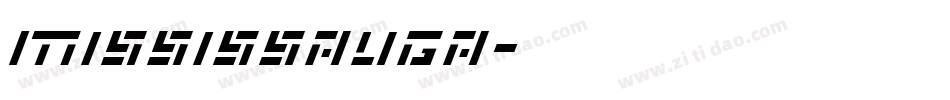 Mississauga字体转换