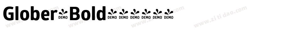 Glober-Bold字体转换 Glober-Bold字体转换