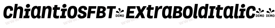ChiantiOSFBT-ExtraBoldItalic字体转换