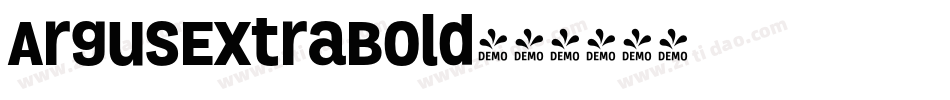 ArgusExtraBold字体转换