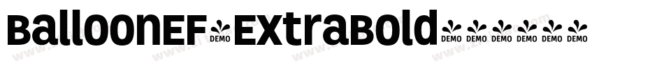 BalloonEF-ExtraBold字体转换