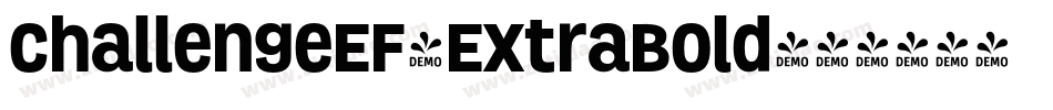 ChallengeEF-ExtraBold字体转换
