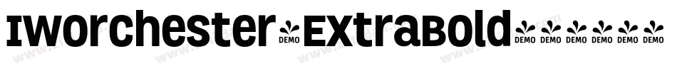 Iworchester-ExtraBold字体转换