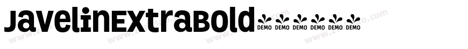JavelinExtraBold字体转换 JavelinExtraBold字体转换
