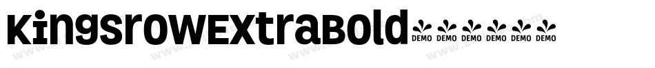 KingsrowExtraBold字体转换