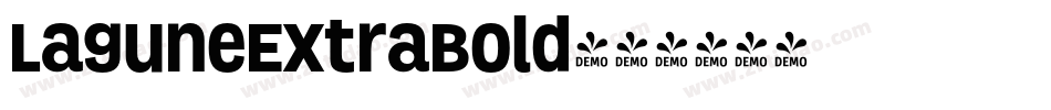 LaguneExtraBold字体转换