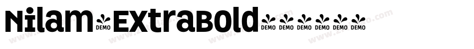 Nilam-ExtraBold字体转换