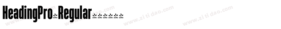 HeadingPro-Regular字体转换