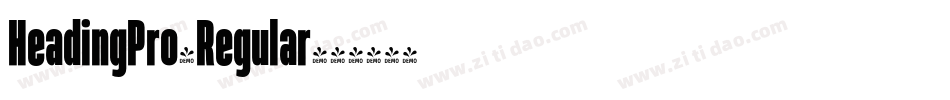 HeadingPro-Regular字体转换