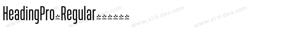 HeadingPro-Regular字体转换
