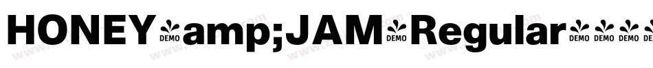 HONEY&JAM-Regular字体转换