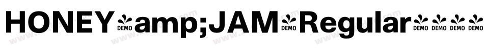 HONEY&JAM-Regular字体转换