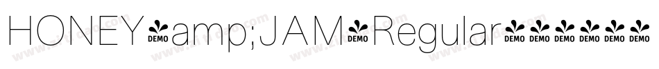HONEY&JAM-Regular字体转换