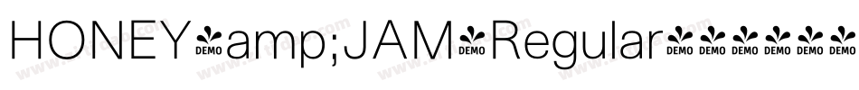 HONEY&JAM-Regular字体转换