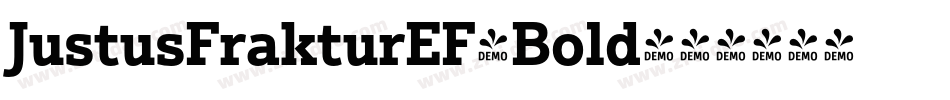 JustusFrakturEF-Bold字体转换