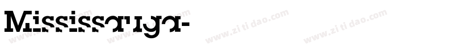 Mississauga字体转换