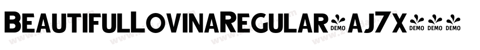 BeautifulLovinaRegular-aj7x字体转换