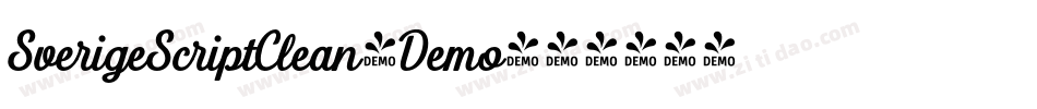 SverigeScriptClean_Demo字体转换 SverigeScriptClean_Demo字体转换