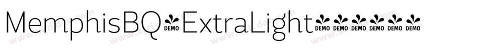 MemphisBQ-ExtraLight字体转换