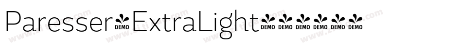 Paresser-ExtraLight字体转换 Paresser-ExtraLight字体转换