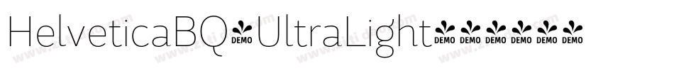 HelveticaBQ-UltraLight字体转换