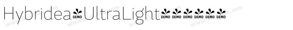 Hybridea-UltraLight字体转换