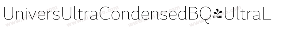 UniversUltraCondensedBQ-UltraLight字体转换