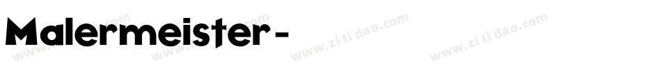 Malermeister字体转换