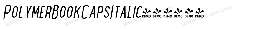 PolymerBookCapsItalic字体转换