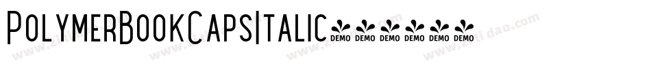 PolymerBookCapsItalic字体转换