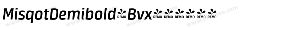 MisqotDemibold-Bvx字体转换