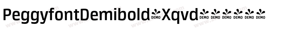 PeggyfontDemibold-Xqvd字体转换