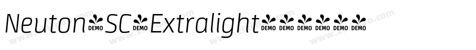 Neuton-SC-Extralight字体转换