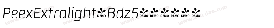 PeexExtralight-Bdz5字体转换