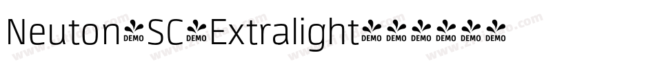 Neuton-SC-Extralight字体转换