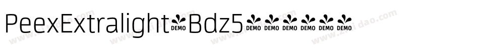PeexExtralight-Bdz5字体转换