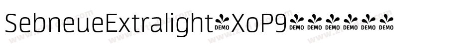 SebneueExtralight-XoP9字体转换