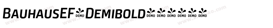 BauhausEF-Demibold字体转换 BauhausEF-Demibold字体转换