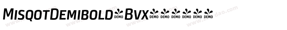 MisqotDemibold-Bvx字体转换