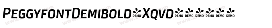PeggyfontDemibold-Xqvd字体转换