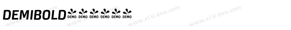 demibold字体转换