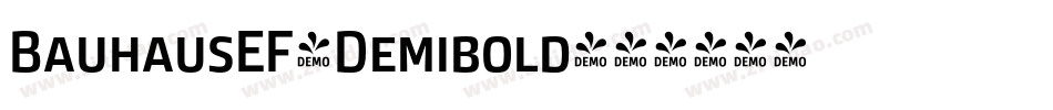 BauhausEF-Demibold字体转换