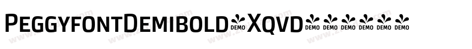 PeggyfontDemibold-Xqvd字体转换